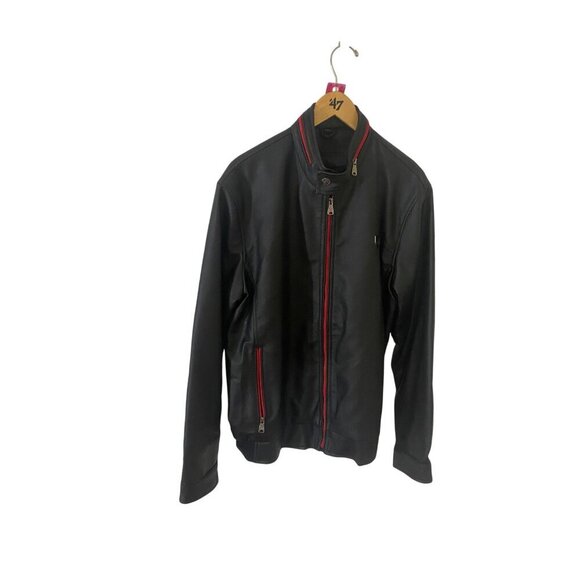 BV Clothing Men's Luxury Italian Black Leather Jacket - XL - Picture 1 of 15